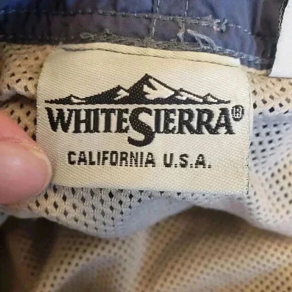 White Sierra Men's Dusty Blue Lined Swim Trunks - Picture 5 of 12